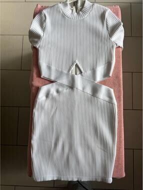 Fashion Nova WHITE Cutout Long-Sleeve Bodycon Dress - Women